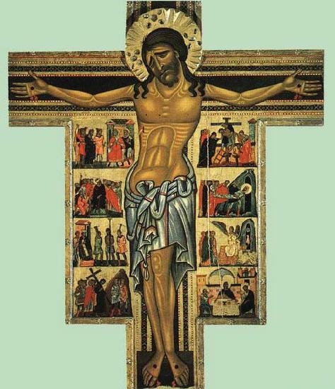 MASTER of San Francesco Bardi Crucifix with Sweden oil painting art